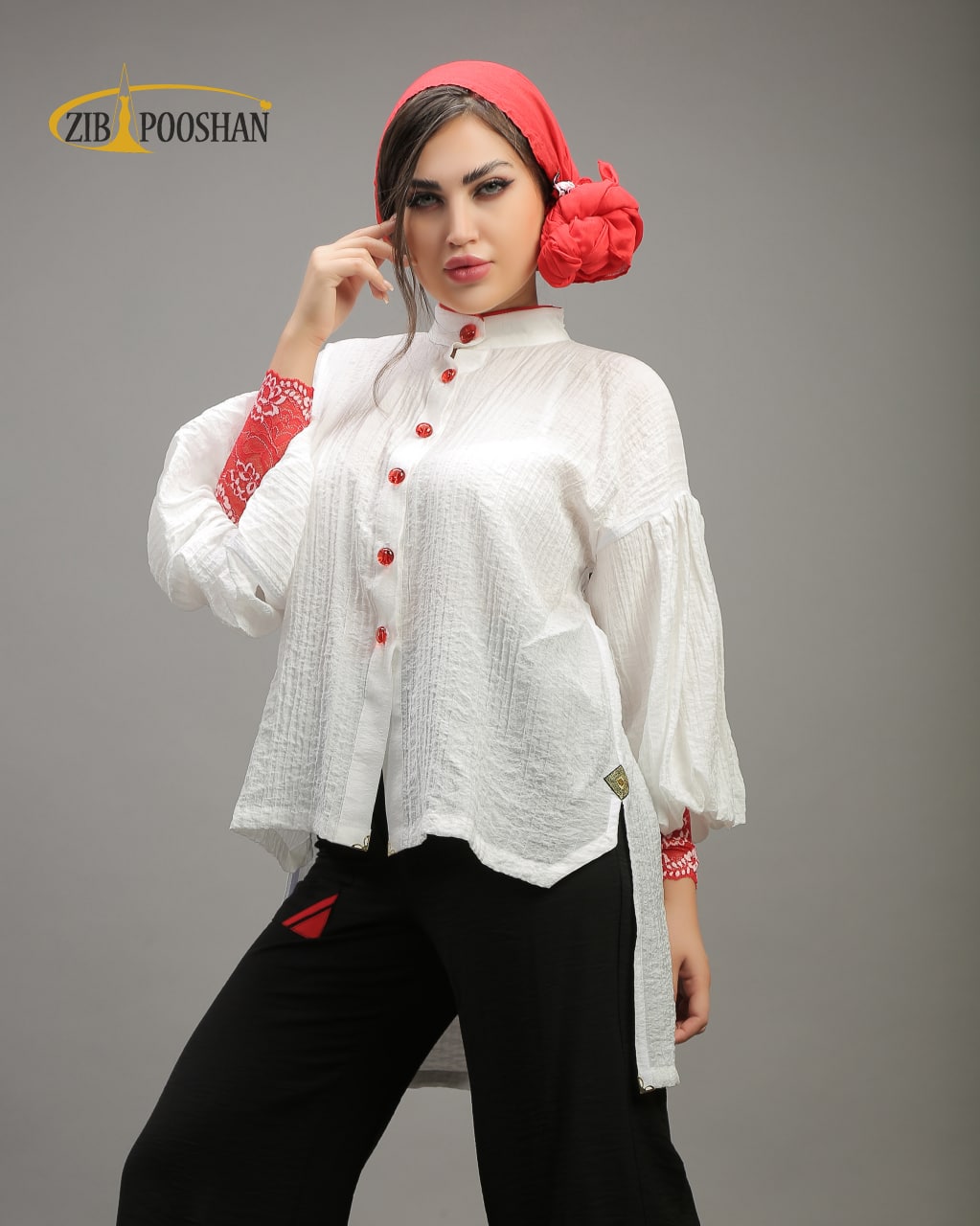 شومیز مدل یاس سفید