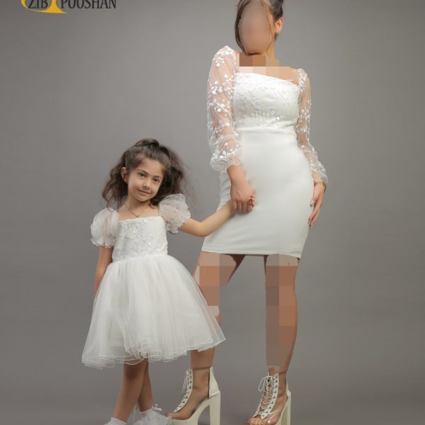 پیراهن مجلسی کوتاه ست مادر دختری