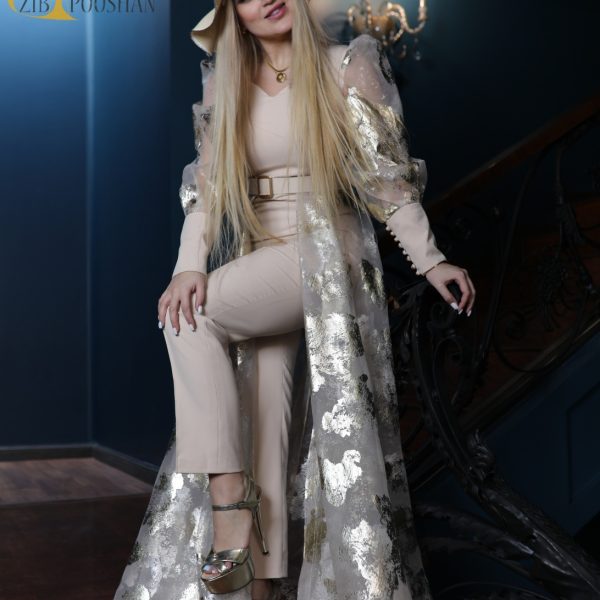 اورال زنانه مجلسی طلاکوب کرم نود برند زیباپوشان
